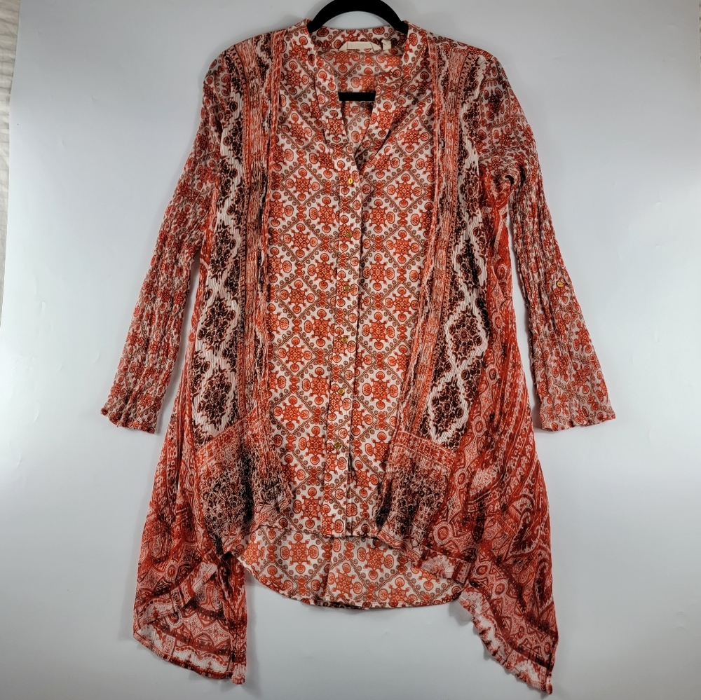 Soft Surroundings Tunic Top with Overlay, Size XS